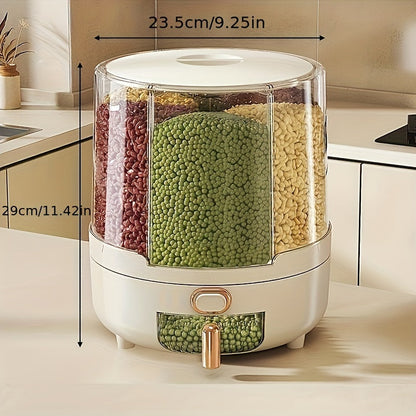 Rotating Airtight Grain Dispenser