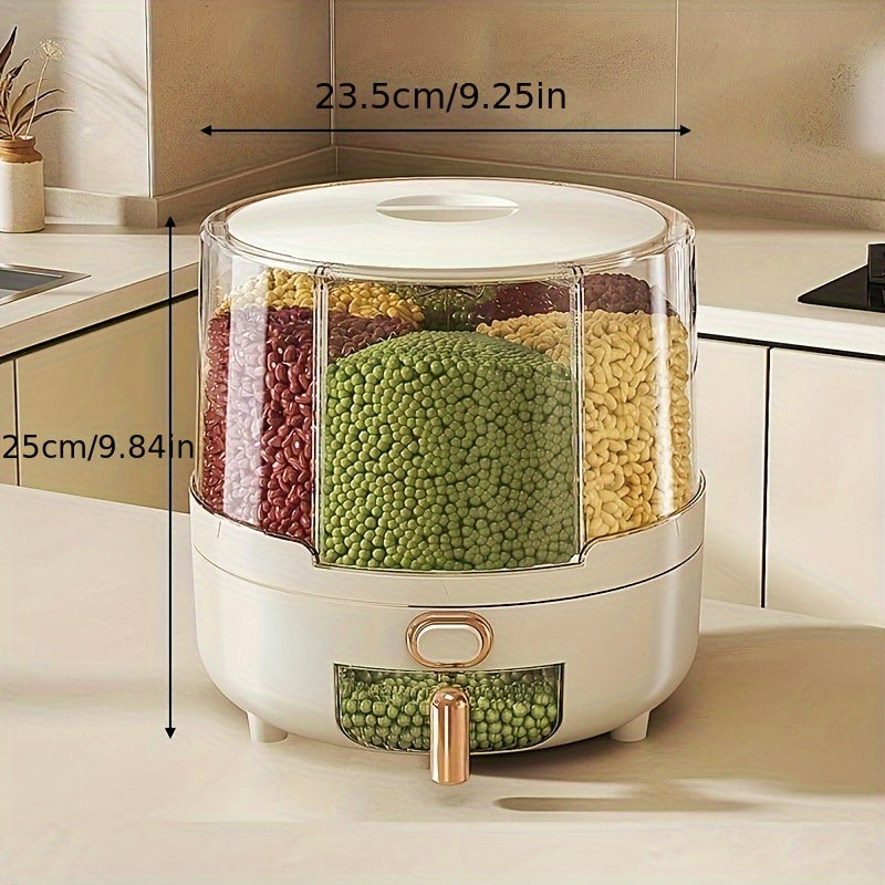 Rotating Airtight Grain Dispenser